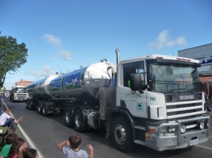 The co-op's milk trucks are part of Yarram