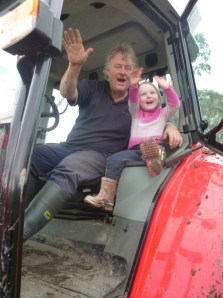 Farm kids get to spend lots of time with their Dads