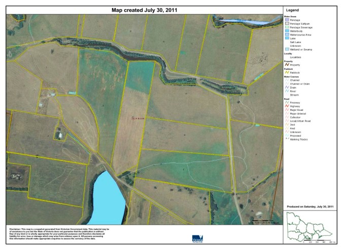 Part of the farm on eFarmer mapping software